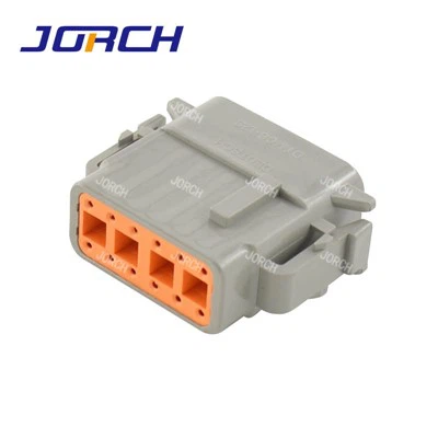Connector DTM d'automoció impermeable femella de 12 pins amb carcassa grisa per a l'arnès de cables DTM06-12S