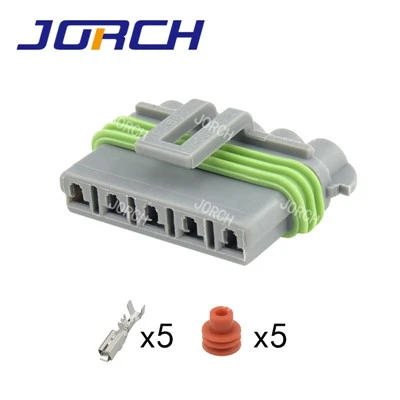Endoll automàtic impermeable de 5 pins Endoll gris Connector femella d'automòbil DJ7057-2.8-21